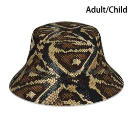 Berets Snakeskin Designs Products Bucket Hat Sun Cap Women S Yoga Workout Tank Gift لها