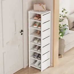 Multi-Layer Shoe Organizer Space Saving Shoe Rack Stapble Entry Door Shoes Cabinet DIY Justerbar skohylla Hushållsprodukt 240103