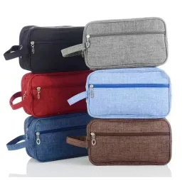 Borsa per cosmetici Borsa da viaggio per uomo Articoli da toeletta da viaggio Organizzatore Borse da lavaggio Borsa in nylon portatile Borsa da donna Borsa per trucco C258 LL