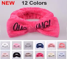 Szybki statek OMG Opaski na głowę Kobiety Bowknot Hair Band Elastic Headwraps Dziewczęta Turban Śliczne połączenie płaski do makijażu do makijażu 7471848