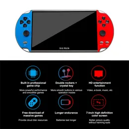 X7/X12 Plus Handheld Game Console 43/51/71 Inch HD Screen Portable Audio Video Player Classic Play 10000 Bhtma