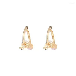 Dangle Earrings Colourful Bling Starry Crystal Simulated Pearl After Hanging Alloy Golden Drop For Women