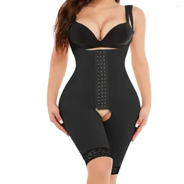 Women's Shapers Body Shaper Women Bodysuit Tummy Control Open Crotch Colombian Girdle Shapewear Reducing And Shaping Girdles For