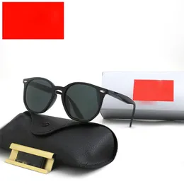 Neue Design-Sonnenbrille für Herren, rund, modisch, fortschrittlich, Retro-Brille, Damen-Brillenband-Box