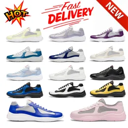 P Family Breathable Nylon Leather Round Headed Lacing Durable Same Style for Men Women Comfortable Versatile Flat Sports Shoes