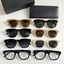10A Premium Sonnenbrille Damen Herren Paarbrille mit seitlichem Logo, quadratischer und runder Rahmen mit Box, Festivalgeschenke 25799 23642 26404