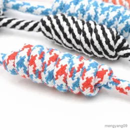 Dog Toys Chews Dog Chewing Toys Puppy Colorful Cotton Knot Toy Juguetes Para Perro Durable Braided Bone Rope Funny Tool