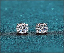 Orecchini a lobo Gioielli 925 Classico Sier F Colore Moissanite Vvs Fine Orecchino di diamanti con Cericate per le donne Regalo Drop Delivery 2021 Vus898377415