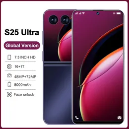 الإصدار العالمي S25 Ultra Tablet Smartphone Qualcomm8 Gen 2 16G+1TB 8800MAH 48+72MP 4G/5G Network Mobile Phone Play Play Google