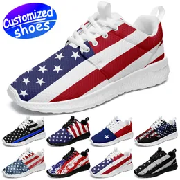 Anpassade skor löparskor Blondon-01 Star Lovers Diy Shoes Retro Casual Shoes Men Women Shoes Outdoor Sneaker The Stars and the Stripes Pink Big Size EUR 36-50