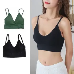 Camisoles Tanks Ssiere Bra Quick Up Streetwear Tube Tube Gym Women Dry Sports Push Padded女性セクシーバックトップ