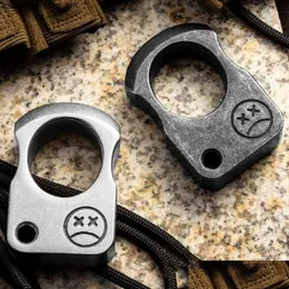 Pirinç Knuckles Kalite Kendinden Yüksek Savunma Metal Knuckle Sustin Finger Tiger Kadın Anti Dış Mekan Cam Cep EDC Aracı Damla Dhycu