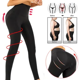 Mulheres corpo shapers perna emagrecimento compressão leggings cintura alta barriga controle coxa escultura mais magro shapewear 240104