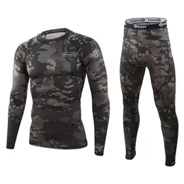 MUITAS PONTAS Inverno New Thermal Underwear Men Rouphe Conjunto