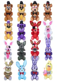 10quot Five Nights Stuffed Plush Toys Fnaf Freddy Fazbear Bear Foxy Rabbit Bonnie Chica Peluche Juguetes2518035