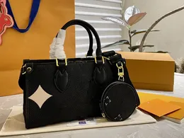 Alışveriş çantasında mini tote çanta PM Go Kadınlar Omuz Çantası CrossBodys Çanta Para Cüzdan Tasarımcı Cüzdan Kaplama Tuval Klasik Baskı Crossbobys Çanta