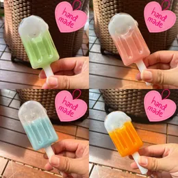 Vintage Popsicle Ice Cream Glass Rura ręka Bong Water Hookah Oryginalna fabryka szklana wykonana może umieścić logo klienta przez DHL UPS cne