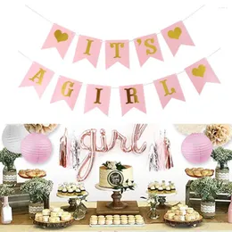 Dekoracja imprezy Multi Themes Baby Banery Róż Letter Znak Perfect Set Shower Bunting Garland Flags Akcesoria