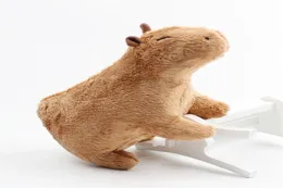Simulering av Capybara fyllda djur Plush Toy Soft Dolls verkliga liv Capybara dockor Kidsleksaker Peluche Juguetes julklapp 18cm 26719359