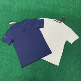Męskie technologie T-shirt Summer Man Ice Silk Sports Tees Fitness Szybkie suszenie luźne koszule
