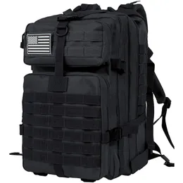 QT QY 50L Мужские тактические рюкзаки Военные дорожные сумки Армейский уличный 3P Assault Pack EDC Molle для треккинга и охоты Сумка 240104