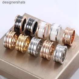 Designer-Ring für Damen, Federn, hochwertige Keramikringe, klassische Moderinge, Luxus-Titanstahl, 18 Karat Gold, Weihnachten, Valentinstag, Schmuck, Geschenk