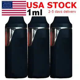 USA Stock engångsvape VAPE PEN 1ML MINI POD BOX Pennor Vagnar E-cigarett tjock olja Tom palmstorlek USB-laddningsbar 280mAh Batteris keramiska spole förångare pennor