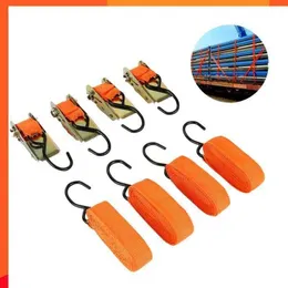 Zubehör Neue 4PCS 15*0,9 zoll Auto Gepäck Fracht Legierung Buck Tape Strap Ratsche Spannen Fracht Straps gurtband Halten Sichere Ratsche Gürtel XNC