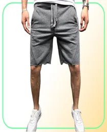 Nuevos pantalones cortos de algodón de verano para hombre, pantalones cortos para culturismo y Fitness, pantalones cortos para correr, gimnasios informales para hombre, talla asiática 2853051