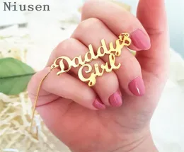 Moda daddy039s menina colar nome personalizado colar menina crianças amor dia dos pais pai presente para crianças presente de aniversário 9721713