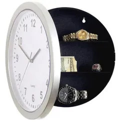 Clocks 2017 New Wall Clock Hidden Secret Compartment Safe Money Stash Jewellery Stuff Storage White 10inch Free Shipping