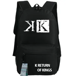 Return of Kings Rucksack K-Tagesrucksack Suoh Mikoto Anime-Schultasche Cartoon-Print-Rucksack Sportschultasche Outdoor-Tagesrucksack