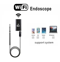 ALK 1pc 55mm WiFi Wireless Ear Endoscope Camera Mini Waterproof Inspection Camera USB Ear Scope Camera With 6 LED For Endoscope i7080599