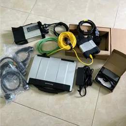 Top MB Star SD Connect C5 + для BMW ICOM NEXT + V6154 3IN1 Диагностический инструмент с Toughbook CF53 I5 8G Ноутбук