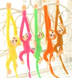 원숭이 플러시 장난감 유아용 사탕 컬러 롱 팔 테일 몽키 인형 유아 만화 동반자 장난감 아이 파티 호의 장식 cls7864876628