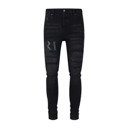 Fioletowe dżinsy designer dżinsy ułożone w stos dżinsy męskie w lupgy dżins motocykl w lupgy ksubi dżinsy hombre męskie spodnie spodnie motocyklowe haft motocyklowy rozerwany dla trendu 2940 3y