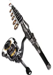 15M24M Telescopic Fishing Rod combo and Fishing Reel Full kit Wheel Portable Travel Fishing Rod Spinning Rod Combo9317721