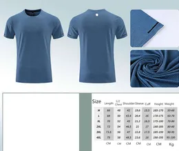 LL-R661 Men Yoga outfit Gym T Shirt träning Fitness Wearwear Training Basket Basket Running Ice Silk Shirts Outdoor Tops Kort ärm elastisk andningsbar4767