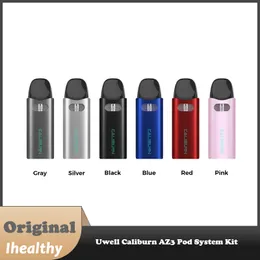 Оригинальный Uwell Caliburn AZ3 Pod Kit 750MAH Аккумулятор 17 Вт с 2 мл картриджа A3 Caliburn A3 0,8/1,0 Ом электронные сигареты Vaping