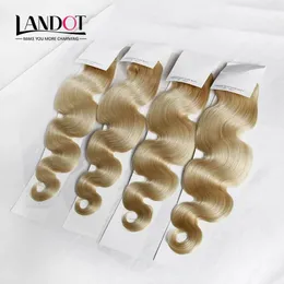 اللوحات Eurosian Body Wave Virgin Hair Grade 8A Color #613 Blonde Blonde Human Hair Weaves Bundles remy extensions 3/4pcs lot 1230inch do