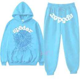 Mens Pullover Hip Hop Felpa Tute Y2k Sp5der Lettera 555555 Maglione Felpa con cappuccio Set Donna Tuta Felpe Ragnatela Stampata Felpe con cappuccio Tuta sportiva Acb