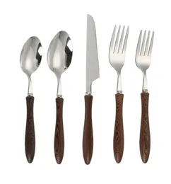 Stainless Steel Tableware Knife Fork Spoon Set With handle Western Style Steak Knife and Fork Set