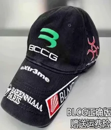 caigass Hat Autumn and Winter 2022 New Bclg Letter Embroidered Tongue Cap Co Branded Washed Old Cap b Baseball Cap7420554