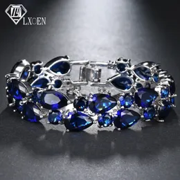 Lxoen Fashion Mona Lisa Bracelet AAA Cubic Zirconia White Gold Color Baraclets Leaving Completing Formeal For Women Gridal Gift 240104