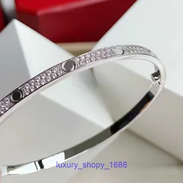 Car tires's Bracelet Women's Fashion High Edition Gold Full Sky Star Love Men's and Two Rows Micro Set Diamond Have Original Box 5YBG