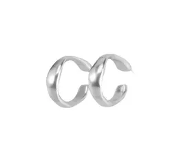 DE 50 Platerade smycken Oregelbunden Circle Hoop Earring High Quality Spanish Original Fashion 925 Silver Color Earrings Festval Luxury Jewelry Gift8121062