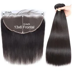 13x6 Spitze Frontal Mit Bundles Körper Welle Brasilianische Gerade Bundles Mit Frontal Remy Menschenhaar Ohr Zu Ohr spitze Frontal Mit Bund9840068