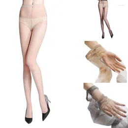 Women Socks 2 PCS Solid Color Stockings Pantyhose Seamless Ultra-Sheer Tights Hosiery 37JB