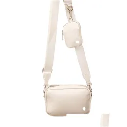 Sacos ao ar livre ll pu duas peças destacável wasitbag esportes shoder crossbody mti-função saco carteira de telefone móvel 2 cores ll4138 drop d dhq3w