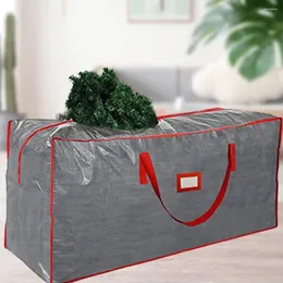Bolsas de almacenamiento Bolsa de árbol de Navidad Ruedas duraderas Organizador de cremalleras duales de gran capacidad con asas